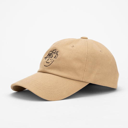 frenchboyfriend signature logo beige with black embroidery hat