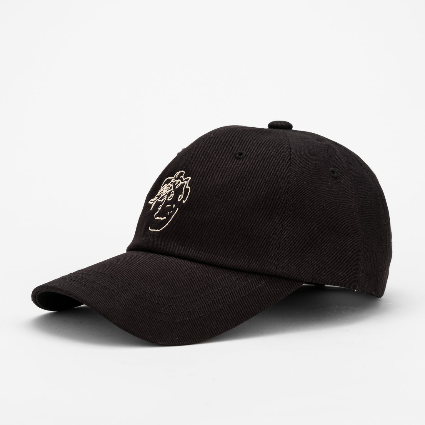 frenchboyfriend black hat with white embroidery logo