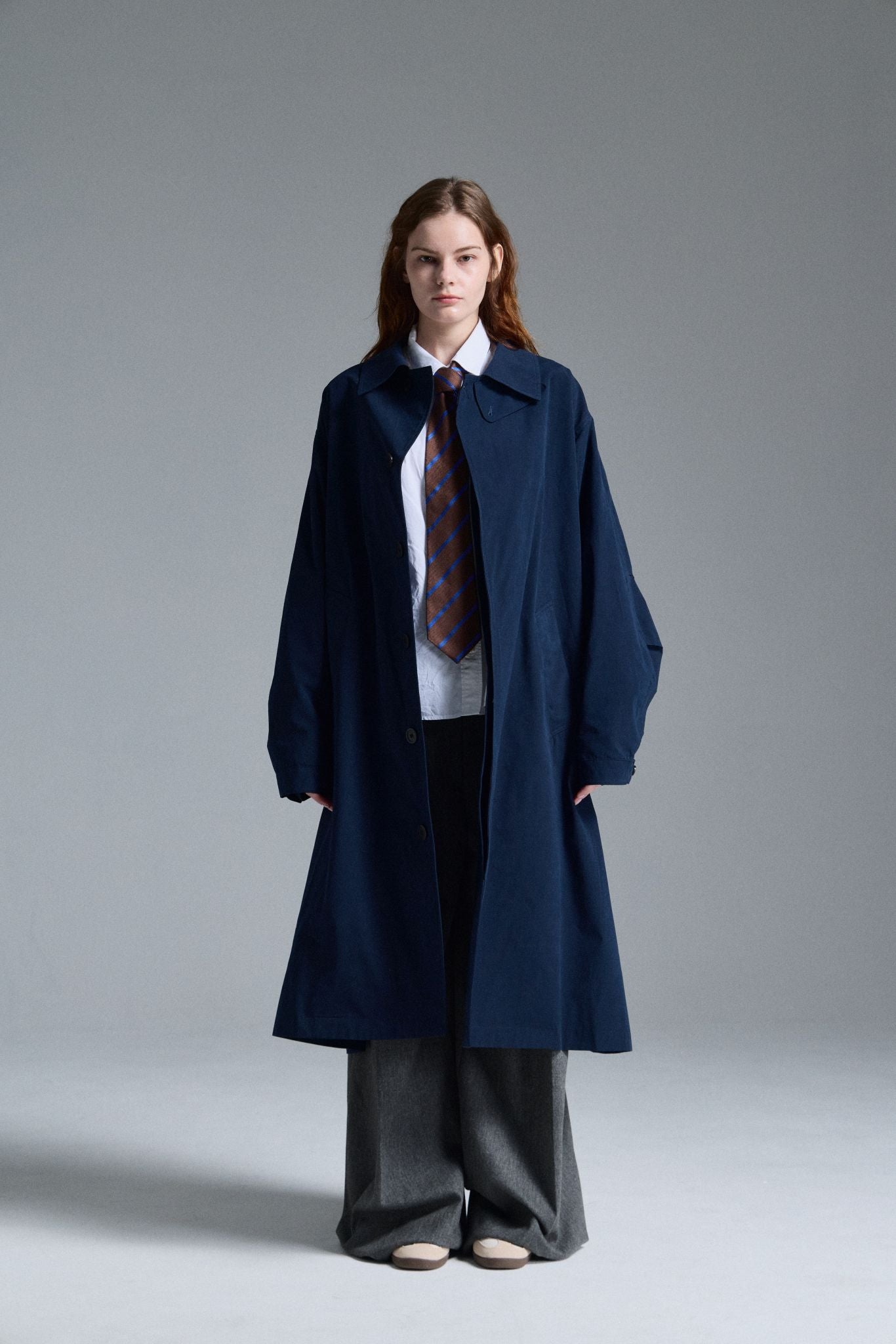 New Arrival London Plane  Water Repellent Trench coat Navy