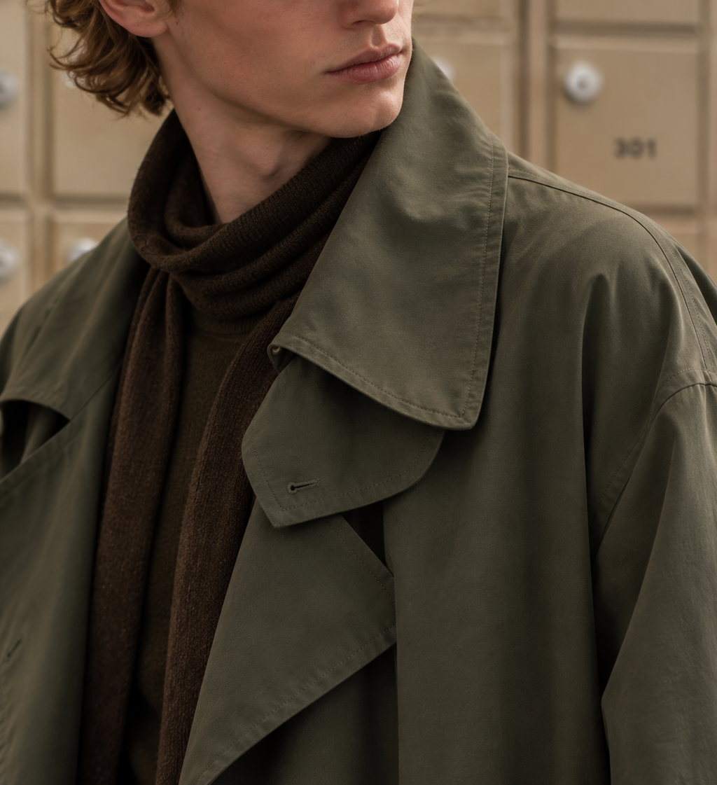 Olive London Plane Trench