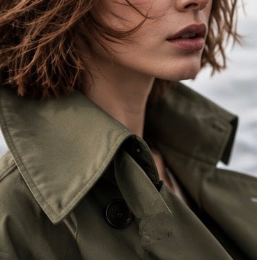 Olive London Plane Trench