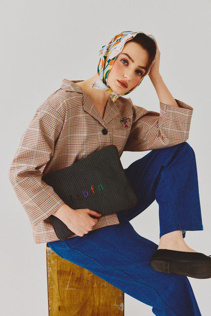 Berlin Checked Button-Up Shirt Jacket – Pink Plaid