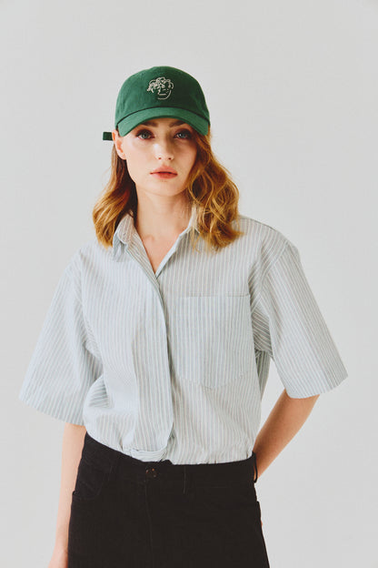 frenchboyfriend signature green with white logo embroidery hat