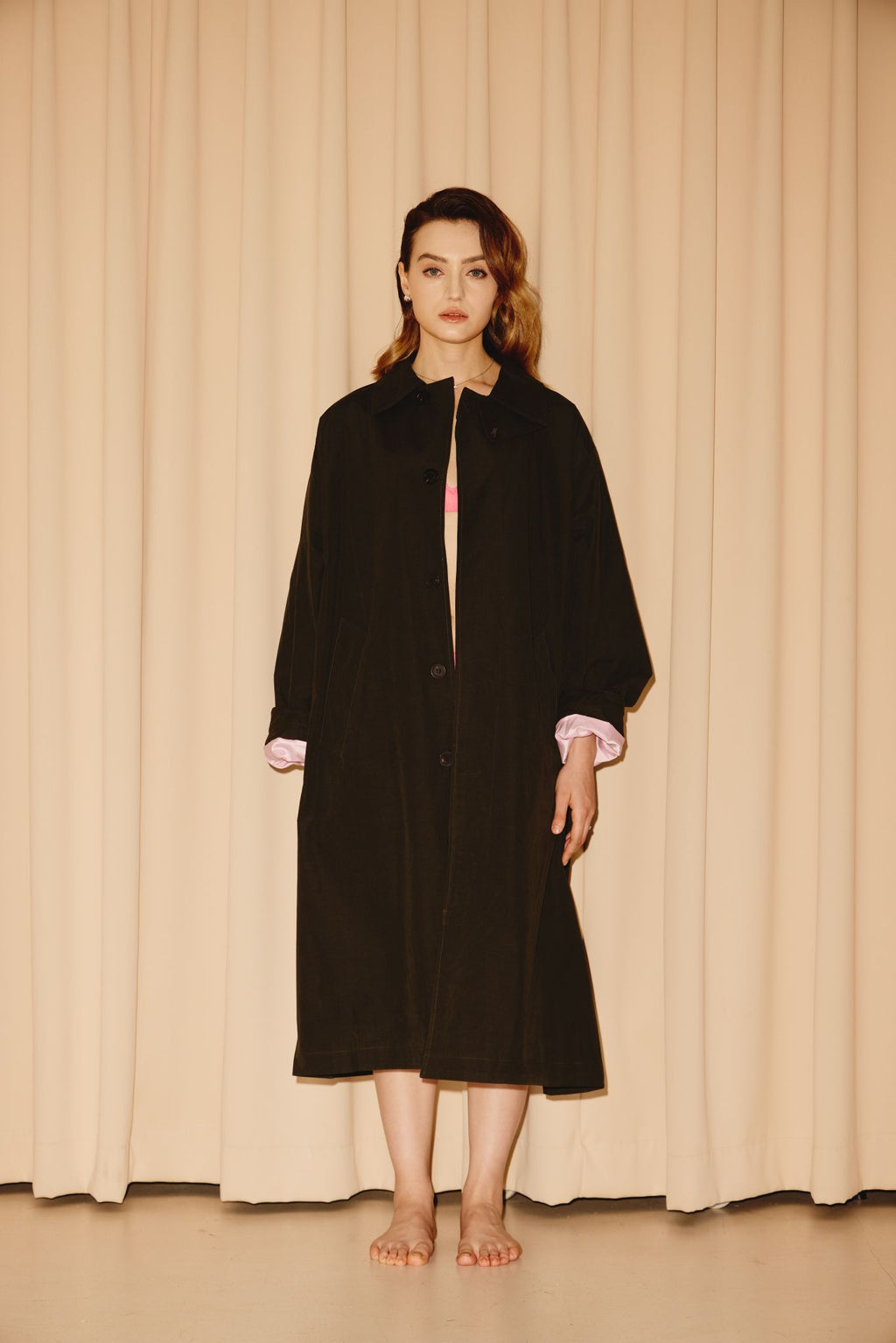 Hunter Green London Plane Water Repellent Trench Coat