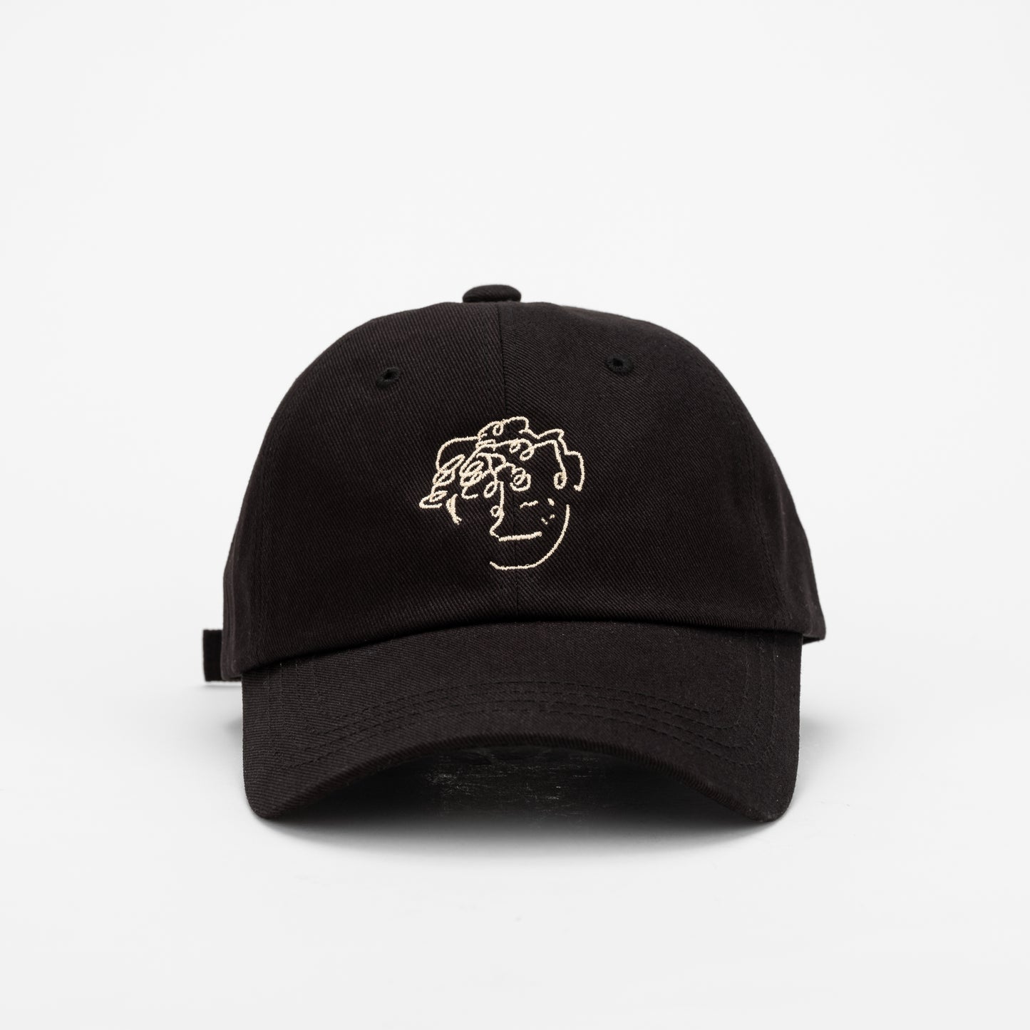 frenchboyfriend black hat with white embroidery logo
