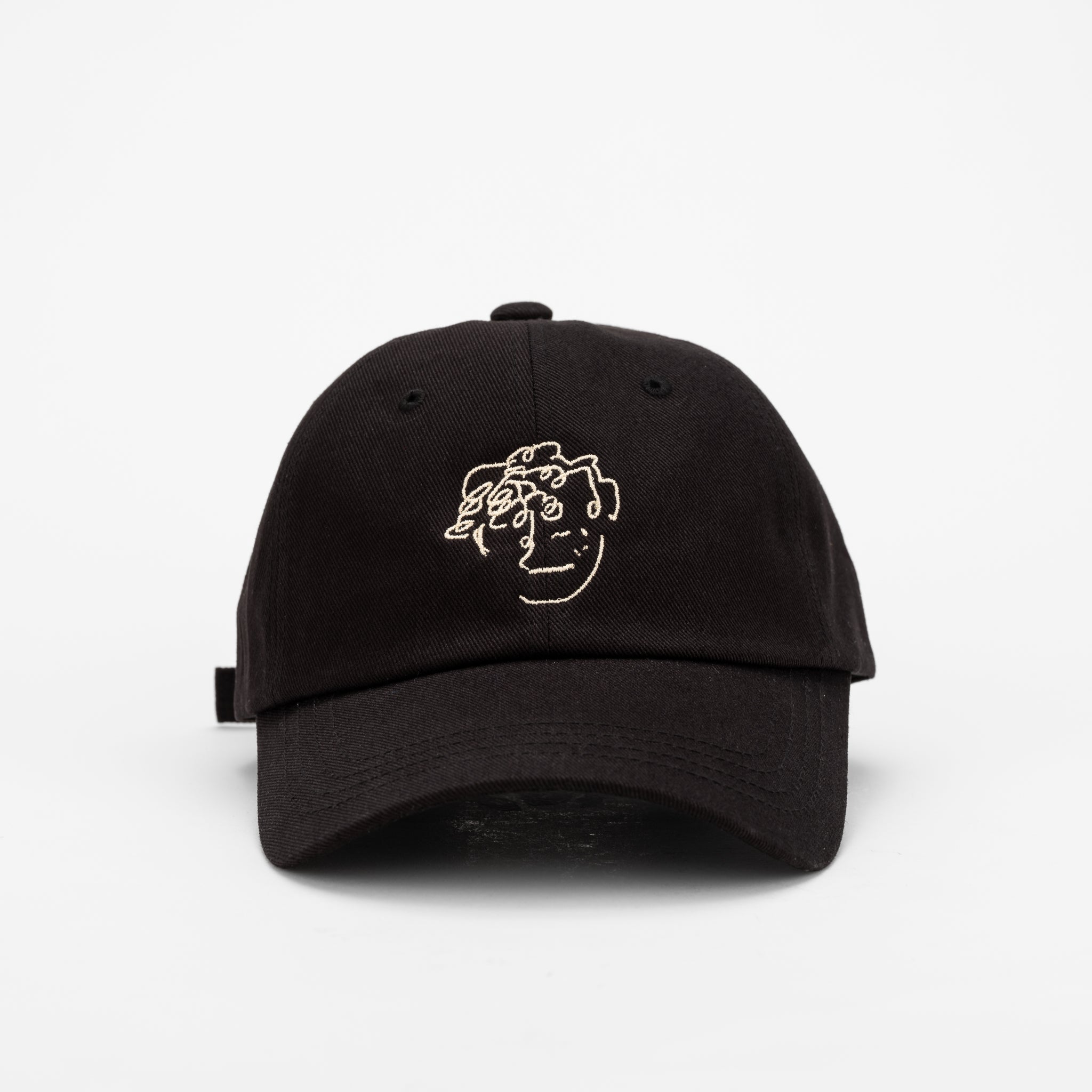 frenchboyfriend black hat with white embroidery logo