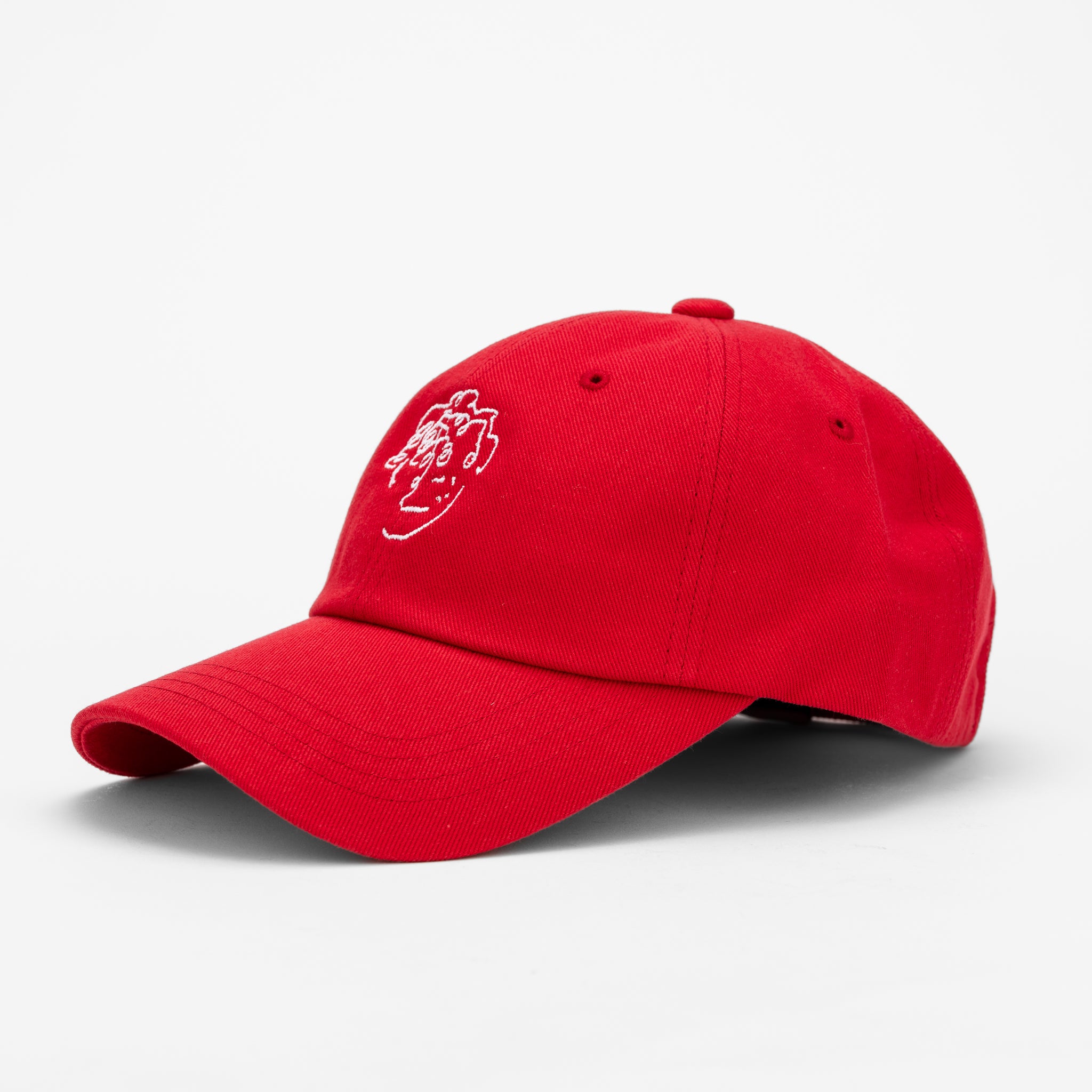frenchboyfriend signature logo red with white embroidery hat