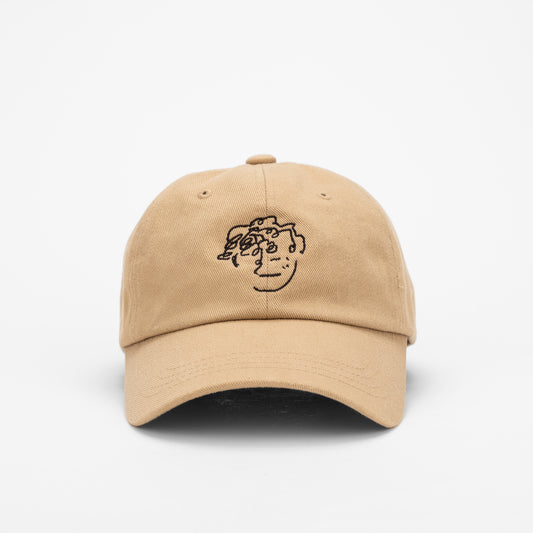 frenchboyfriend signature logo beige with black embroidery hat