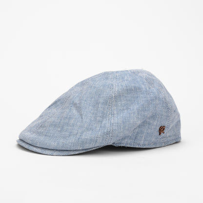 Capri  skyblue beret linen Hat