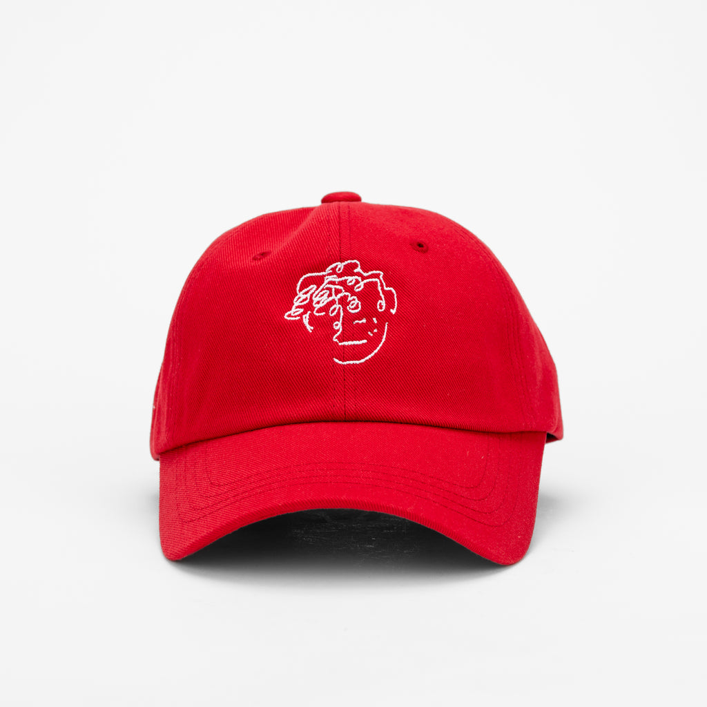 frenchboyfriend signature logo red with white embroidery hat