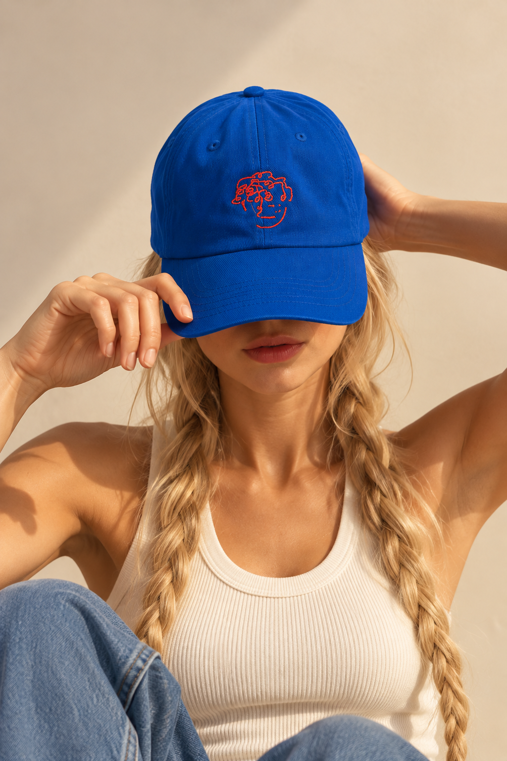 FrenchBoyfriend Cobalt Face Cap