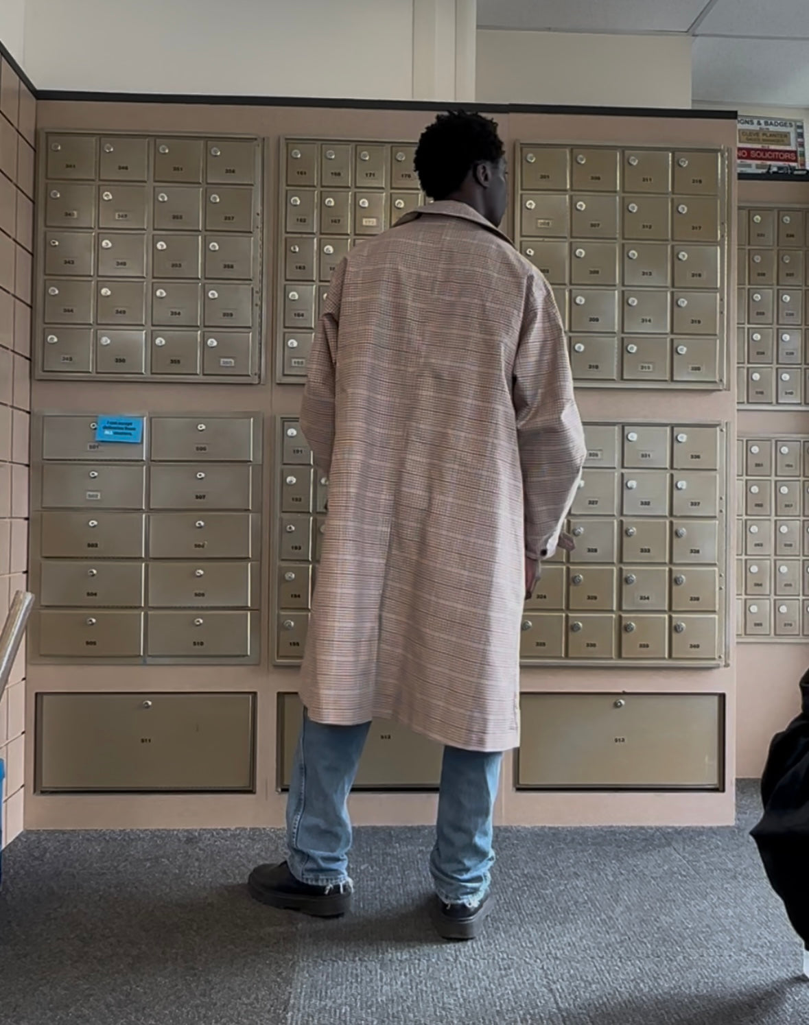 Berlin Checked Trench Coat Pink Limited Edition