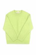 Lime Brushed Knit Sweater