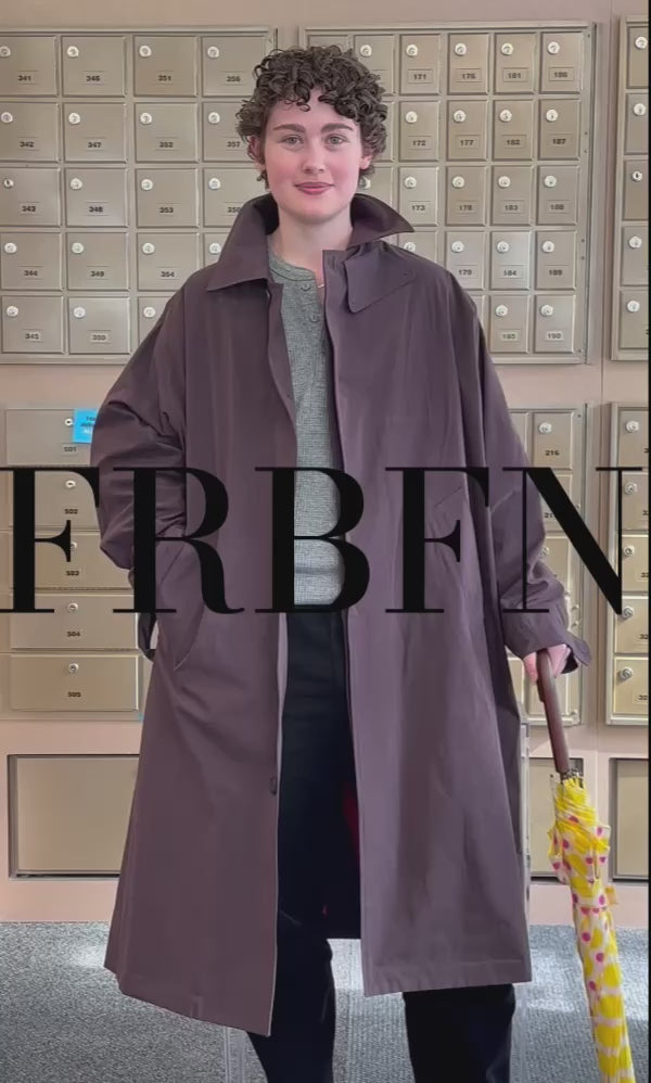 London Plane Water Repellent Trench Coat Mulberry